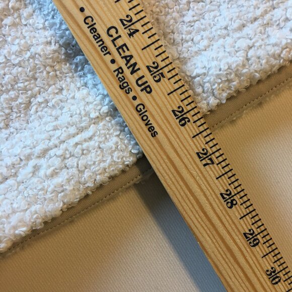 Nike NSW Sherpa Pullover Hoodie Large Ivory 1/2 Double Zip Kangaroo Pouch - Picture 11 of 14